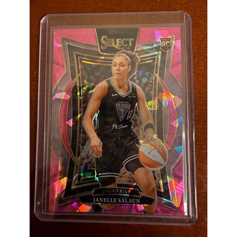 Janelle Salaun 2025 Panini Select WNBA Pink Ice Prizm RC Rookie #81 Valkyries - Picture 1 of 2
